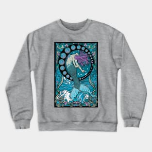 Art Nouveau Mermaid Crewneck Sweatshirt